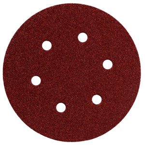 Disco Velcrato dm 150 grana 60 - 6 fori 5pezzi - 624002000 METABO