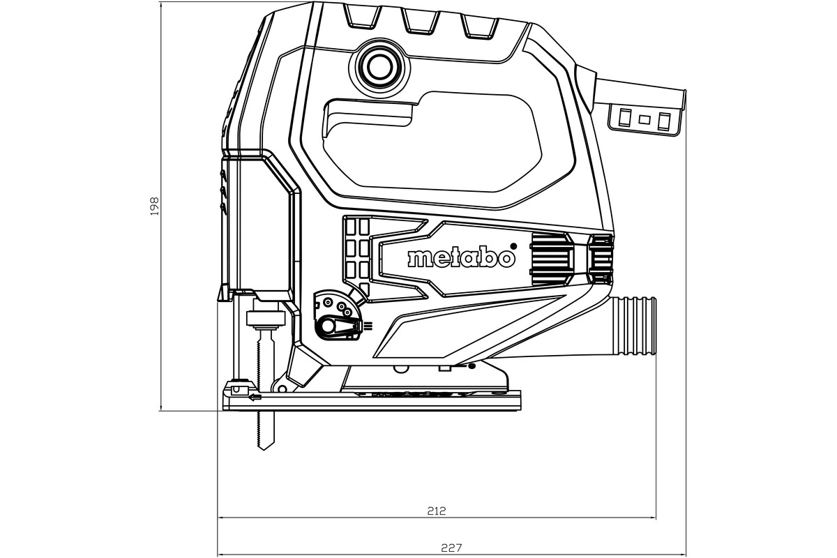 SEGHETTO ALTERNATIVO - 601030500 STEB65QUICK METABO - immagine 2