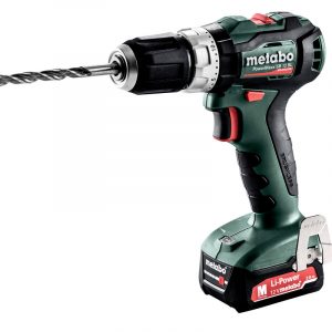 Trapano avvitatore a percussione Brush con 2 batterie - 60107750 SB12BL METABO